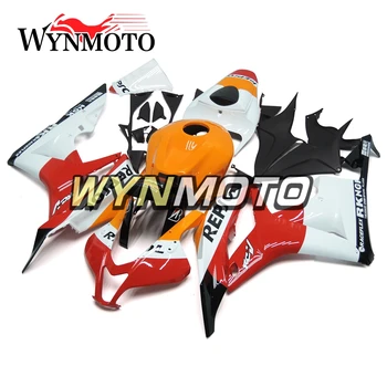Celotno ABS Vbrizgavanje Plastičnih mas Fairings Za Honda CBR6000RR F5 2007 2008 07 08 Motocikel Oklep Komplet Plošče Oranžno Rdeče Belo Nova