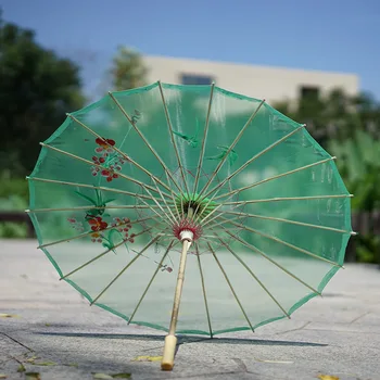 Ples Dežnik dež ženske Prop Naoljen Papir Dekoracijo Dežnik Pregleden Svile Dežnik paraguas inverso pederneira Kitajski